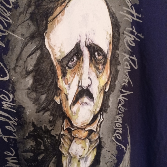 Edgar Allan Poe T-Shirt by Big Chris - Picture 4 of 6